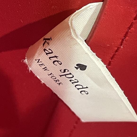 KATE SPADE Large Tote Pink Horizon Saffiano Leather Serrated Edge Pre-Loved - Picture 9 of 15